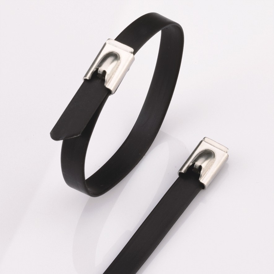 Stainless Steel Cable Tie- Ball-Lock PVC Coated Tie