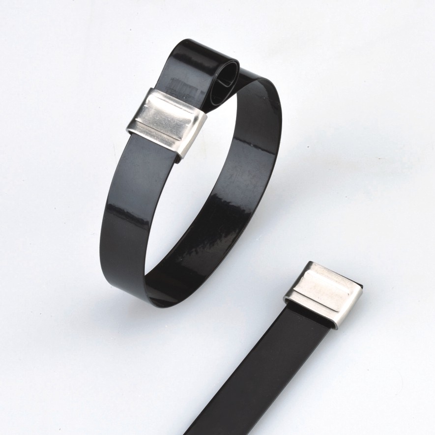 Stainless Steel Cable Ties- O Type Polyester Coated Ties
