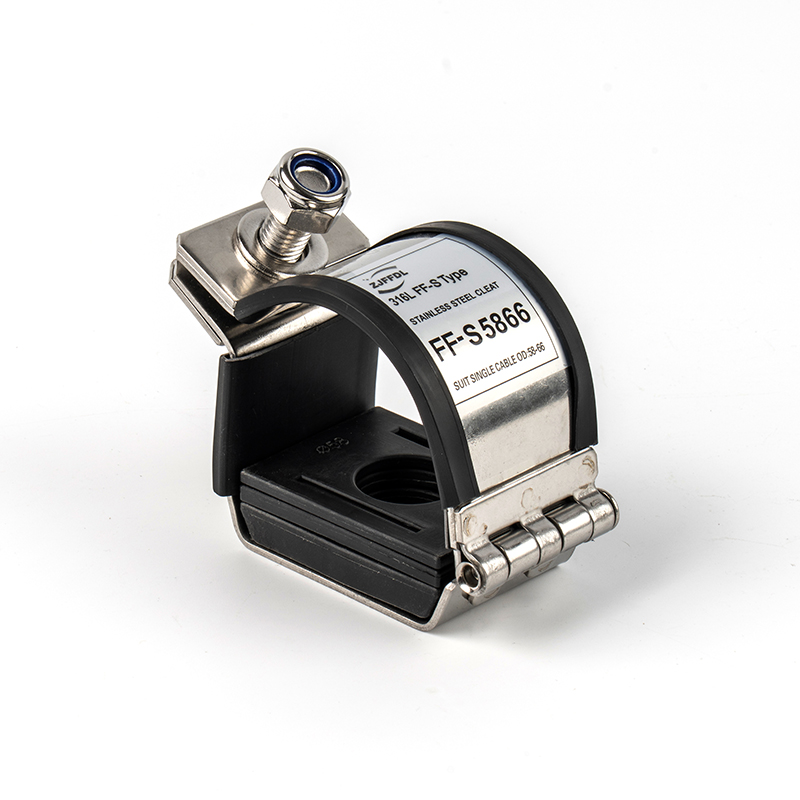 Stainless Steel 316 Single Cable Cleats Para sa Cable Management ES Series
