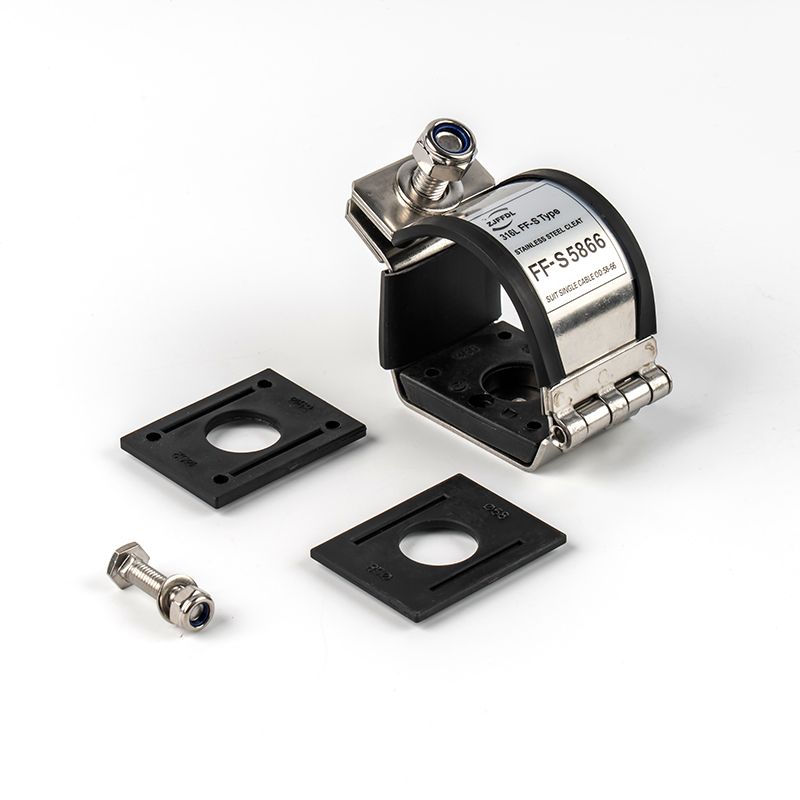 Stainless Steel 316 Single Cable Cleats Para sa Cable Management ES Series